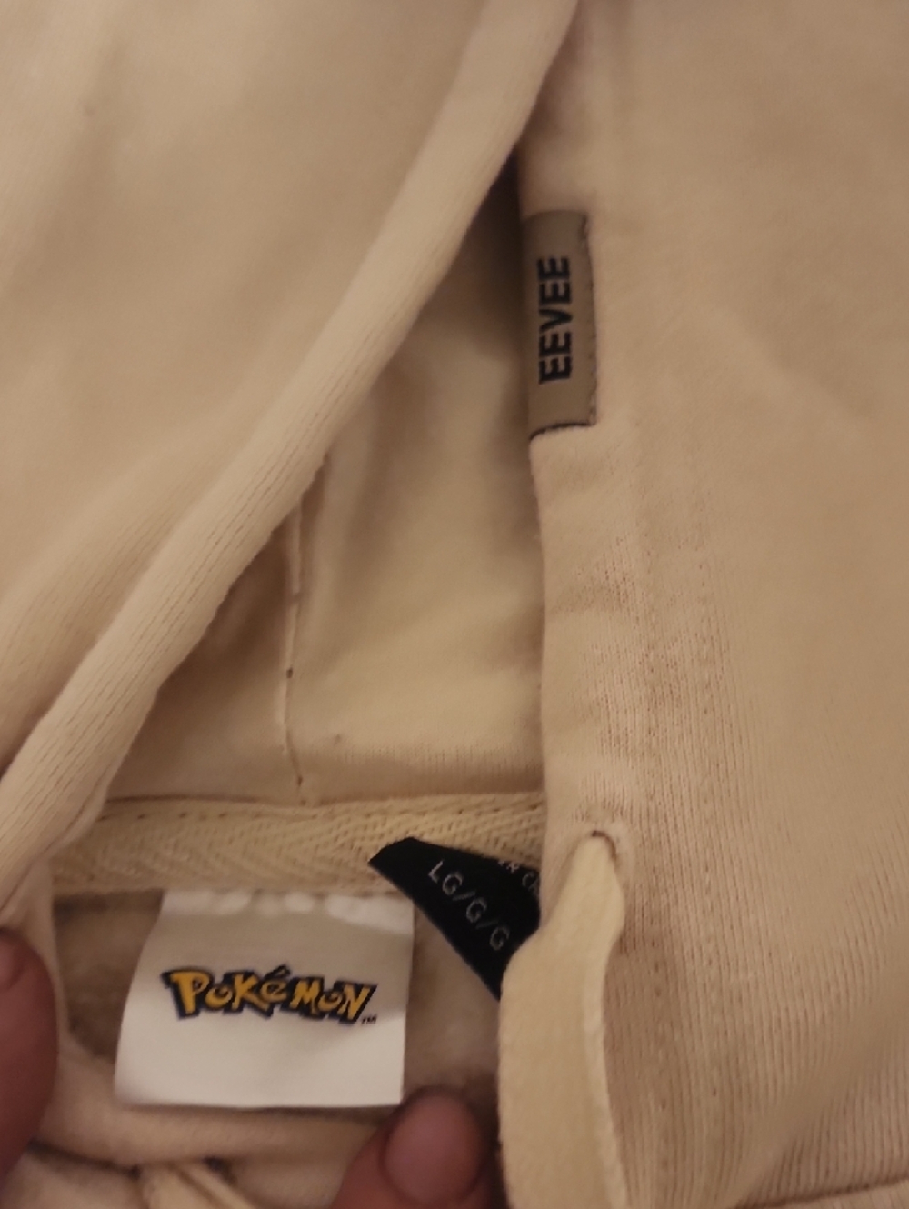 Pokemon Cream Pullover Sweatshirt with Eevee Graphic - Picture 4 of 4